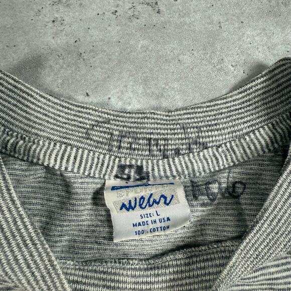 Vintage University of Arizona wildcats striped t-shirt size large made in USA - Picture 4 of 7